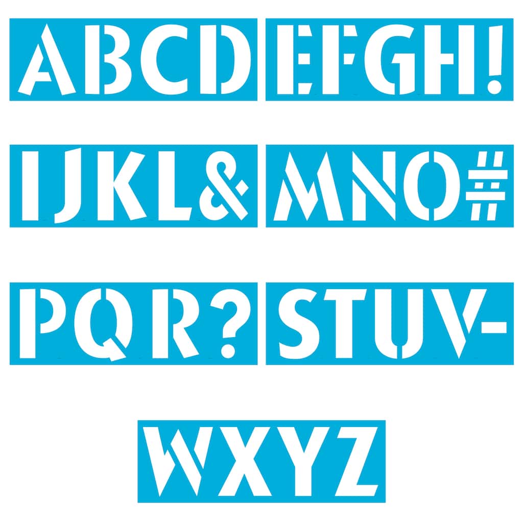 Letter Stencils Michaels Canada - TRELET